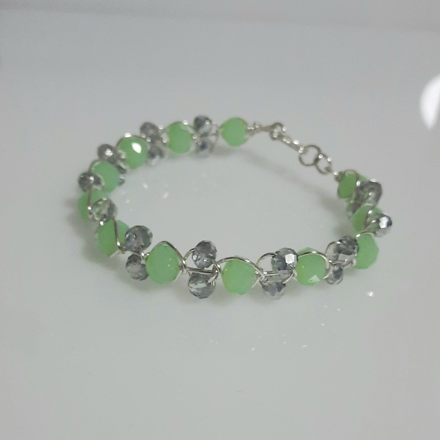 Pulsera de cristales checos facetados