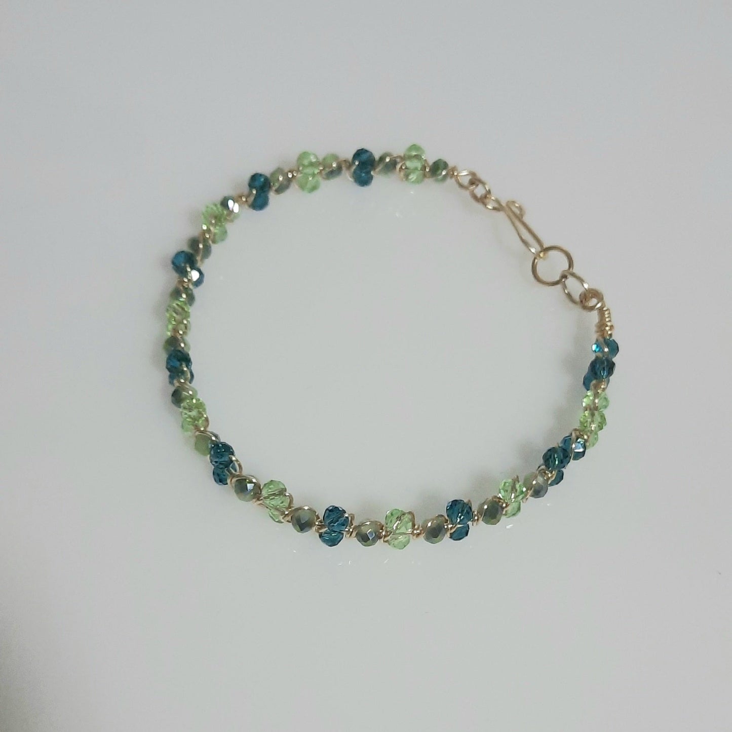 Pulsera de cristales checos facetados
