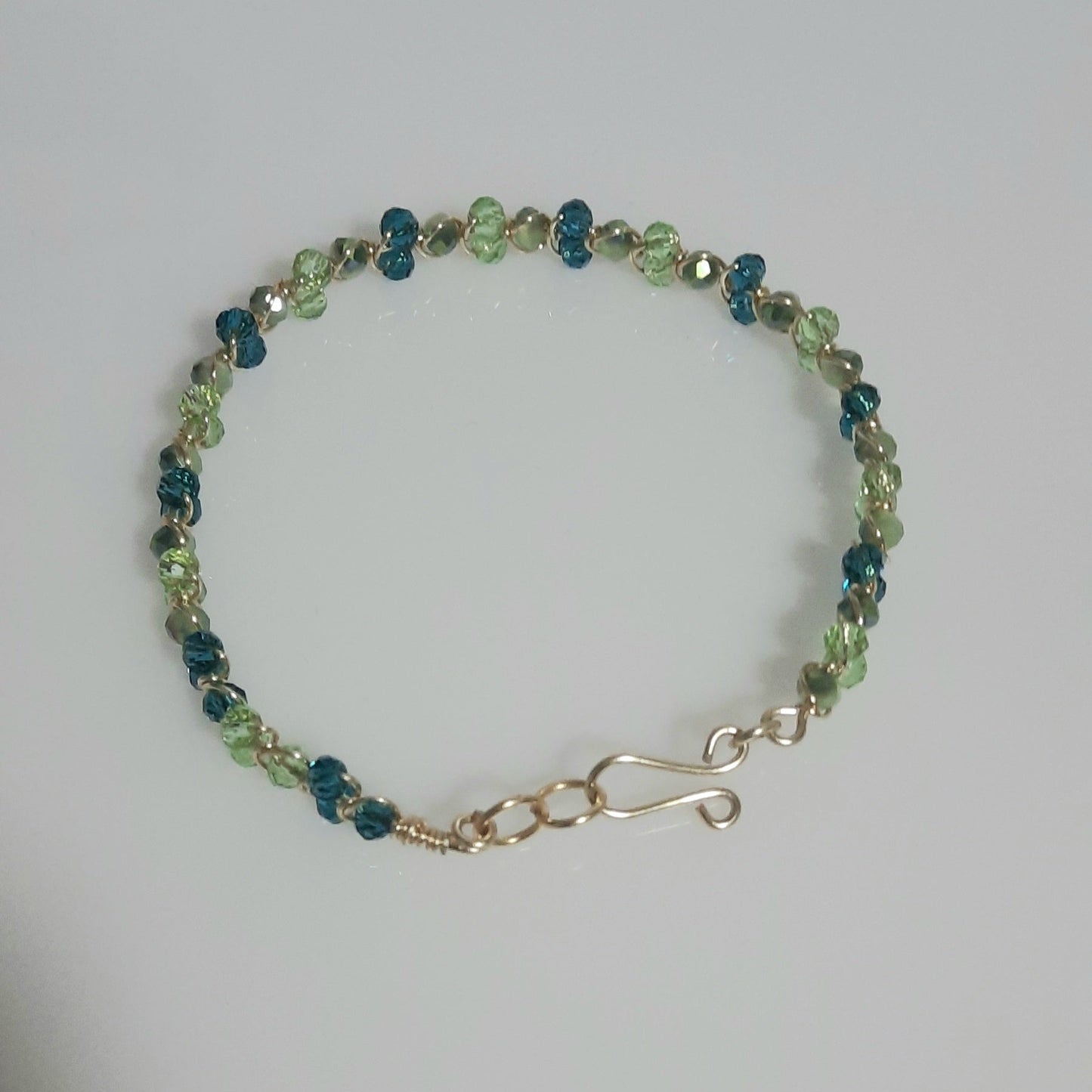 Pulsera de cristales checos facetados