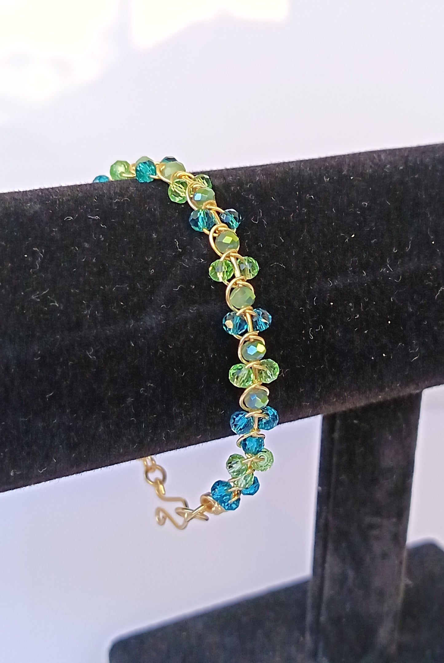 Pulsera de cristales checos facetados
