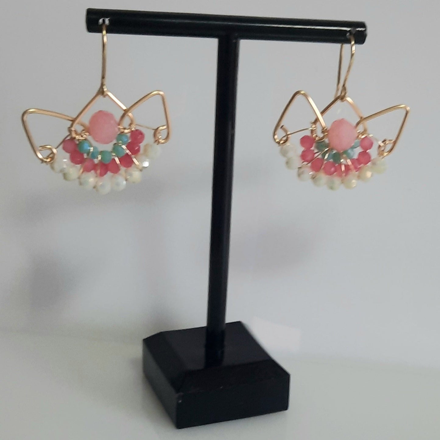 Aros Corona Dorado-RosaAzul