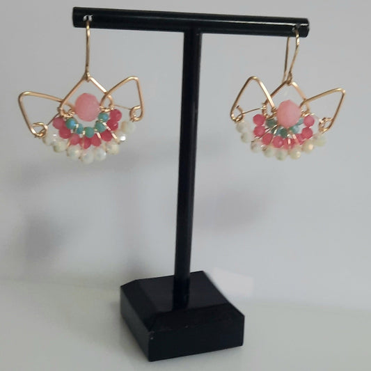 Aros Corona Dorado-RosaAzul