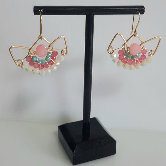 Aros Corona Dorado-RosaAzul
