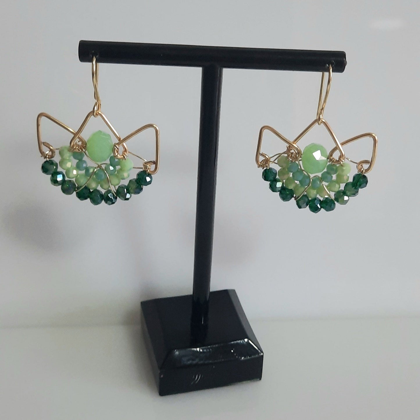 Aros Corona Dorado-Verde (2)