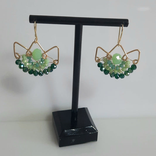 Aros Corona Dorado-Verde (2)