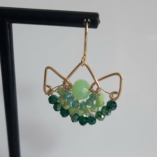 Aros Corona Dorado-Verde (2)