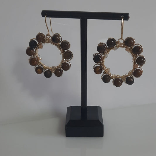 Aros Circulares Ojo de Tigre