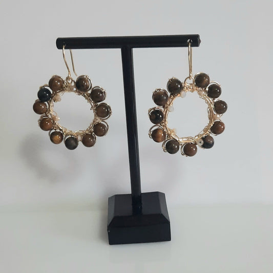 Aros Circulares Ojo de Tigre