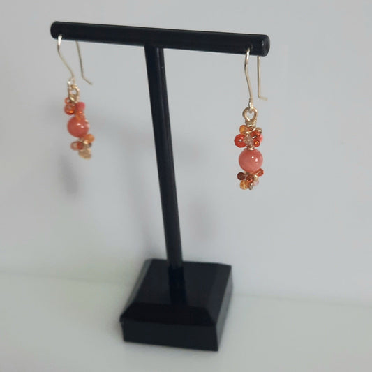 Aros Colgantes Naranja 2