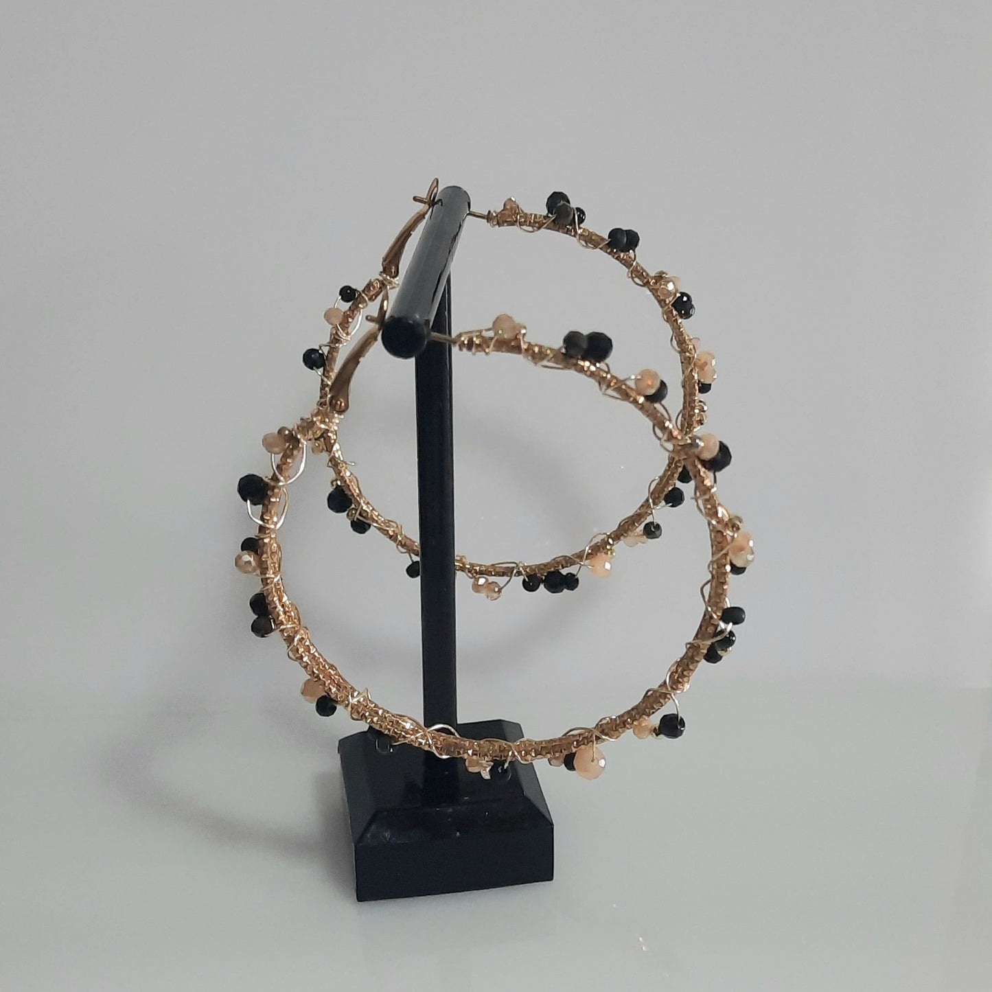 Aros Circulares Negro_Dorado