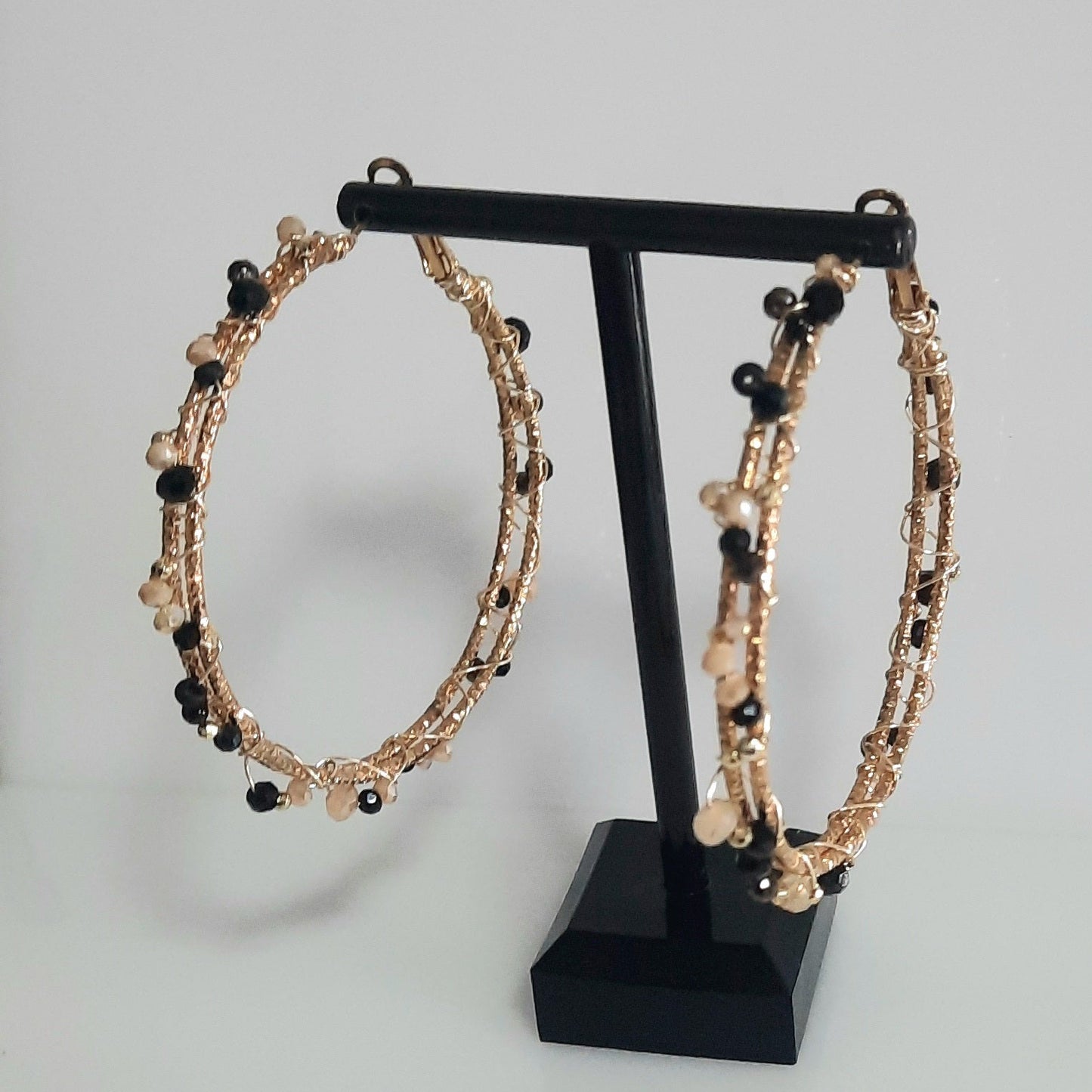 Aros Circulares Negro_Dorado