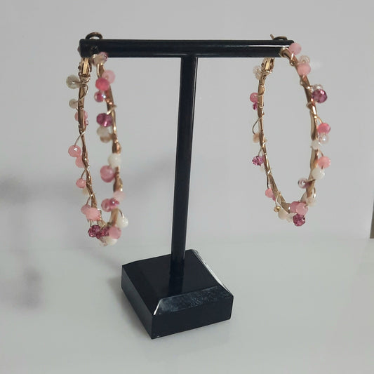 Aros Circulares Rosado_Dorado