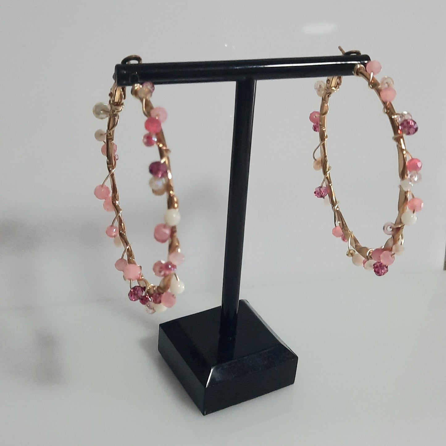 Aros Circulares Rosado_Dorado