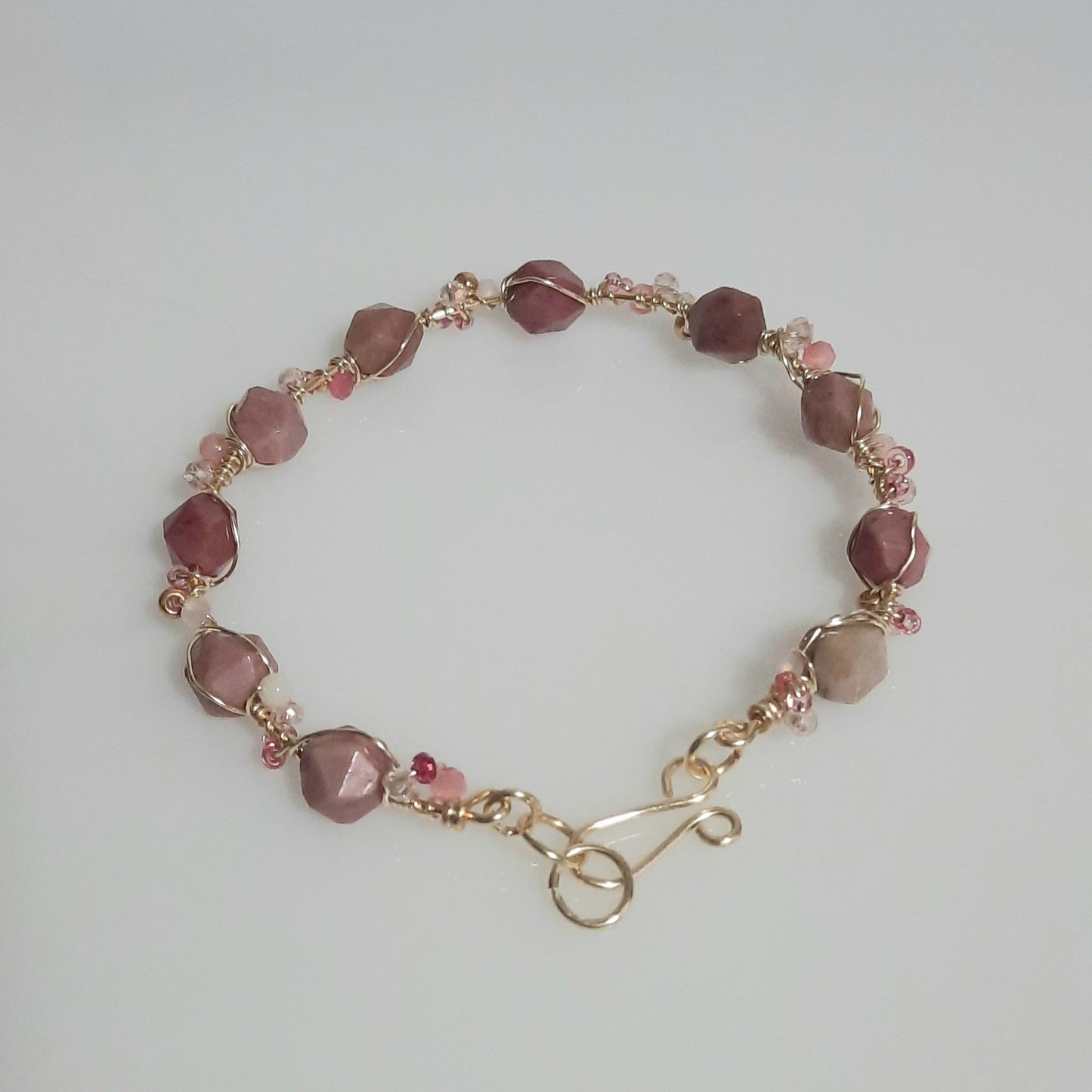 Pulsera Piedras Naturales Rodonita