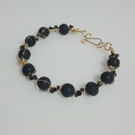 Pulsera de Volcanita