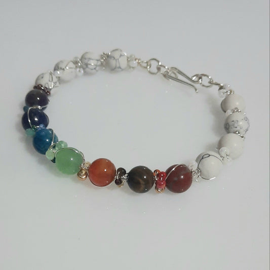 Pulsera de los  7 chakras Piedras naturales