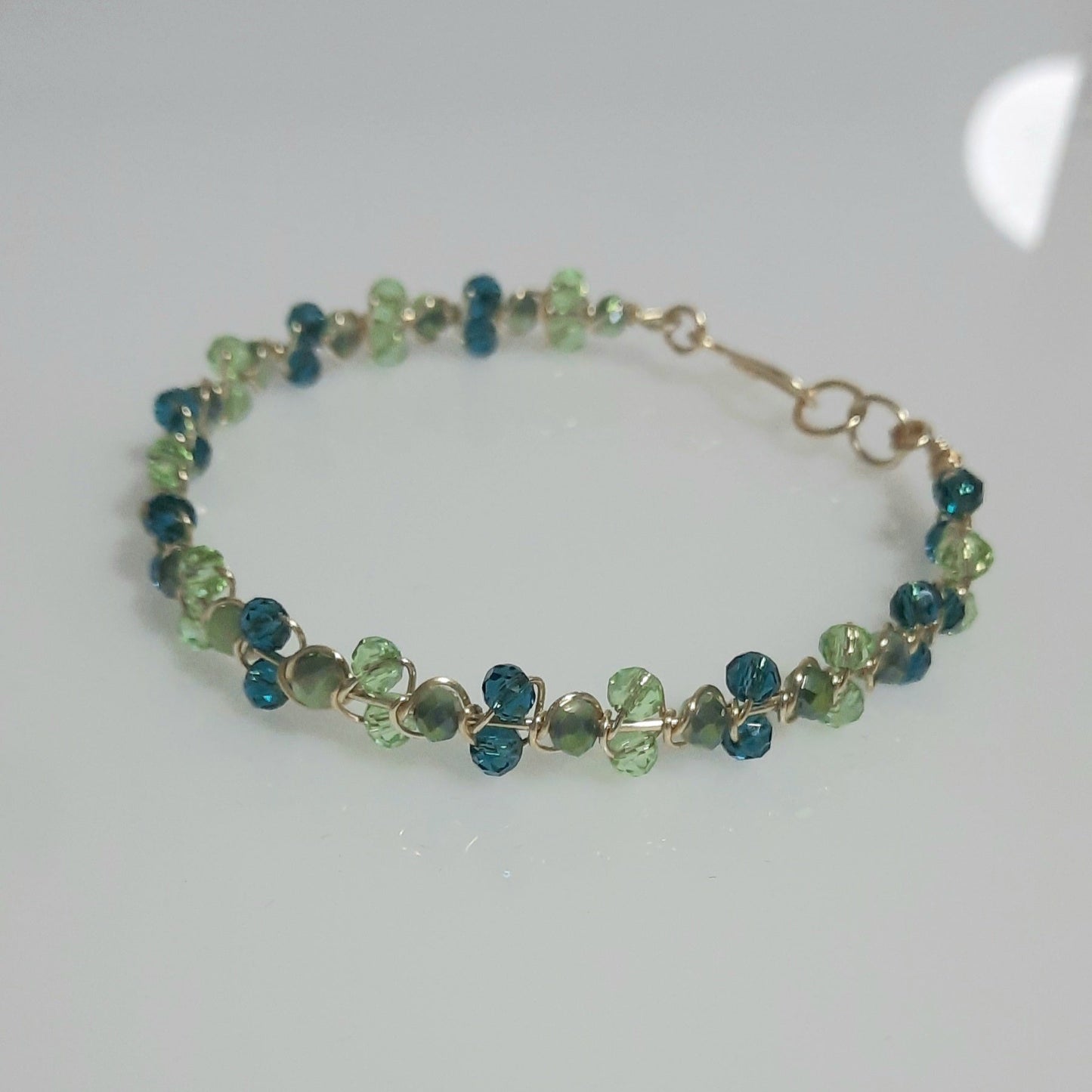 Pulsera de cristales checos facetados