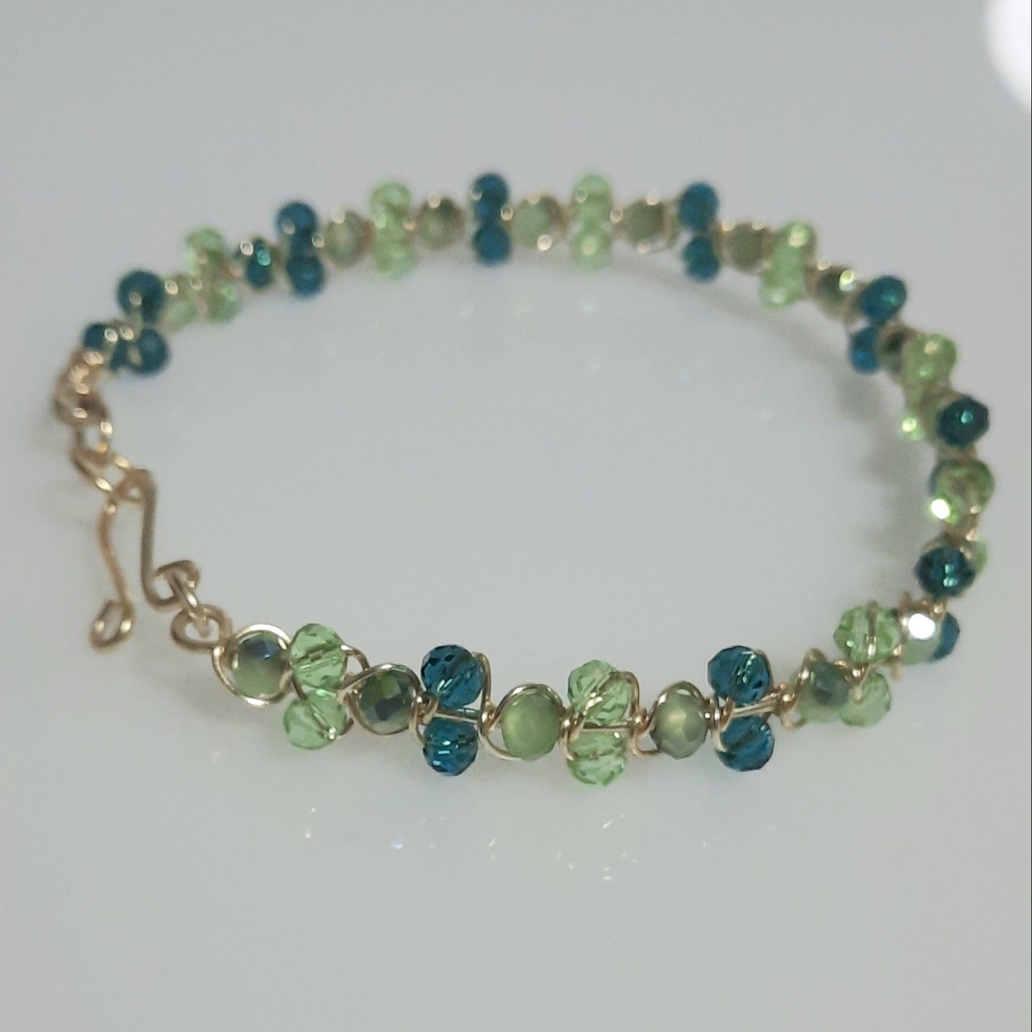 Pulsera de cristales checos facetados