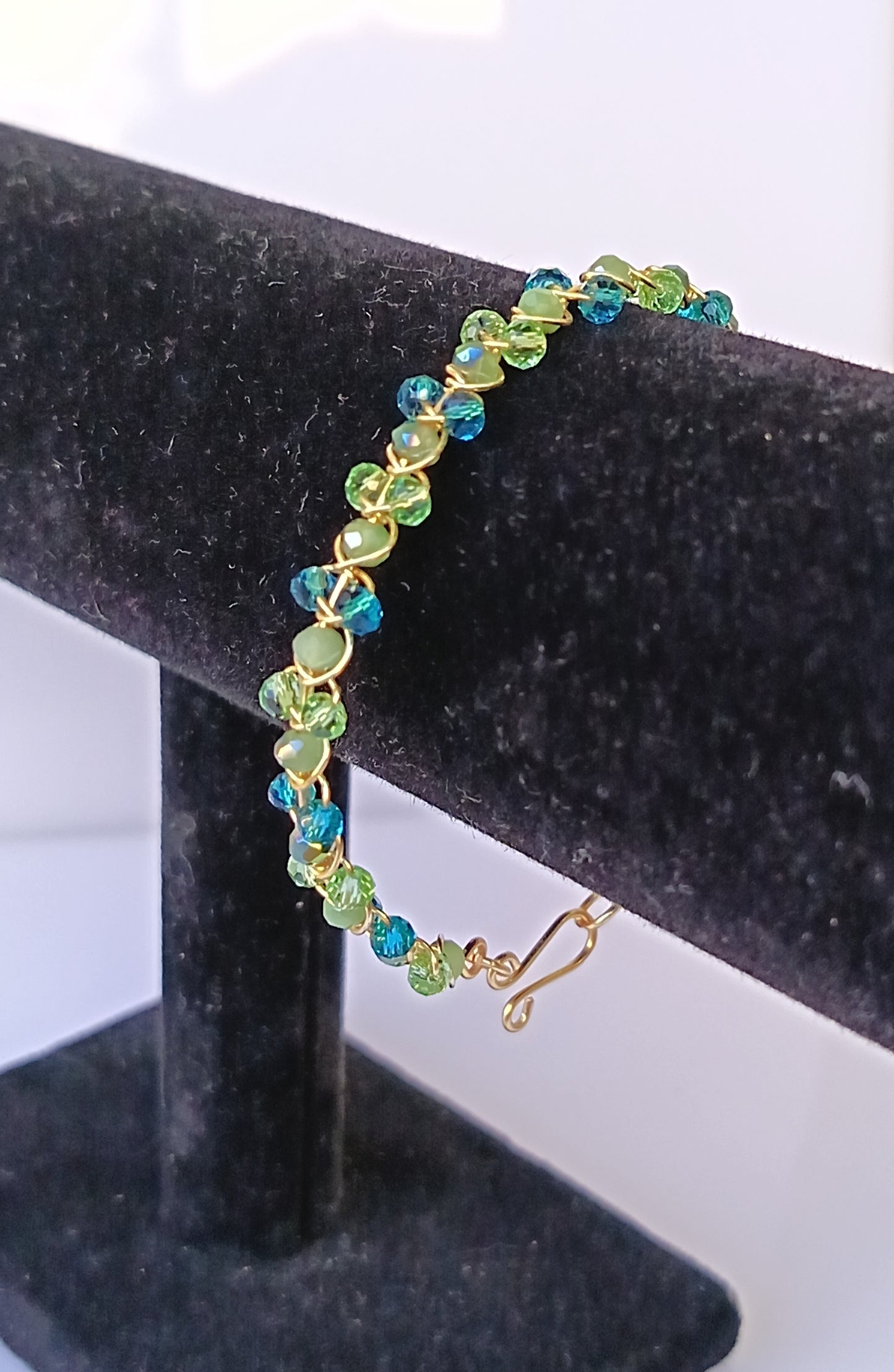 Pulsera de cristales checos facetados