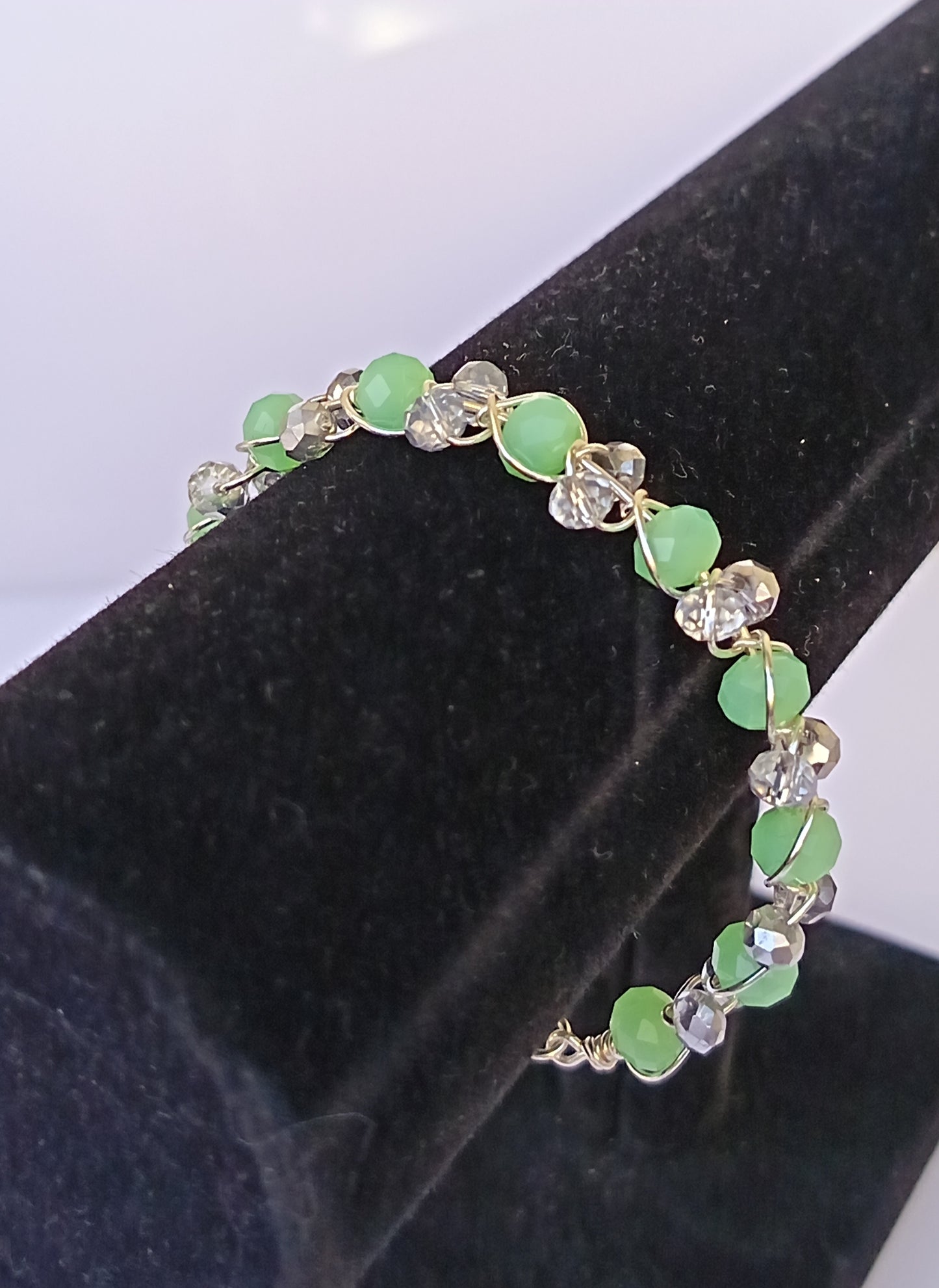 Pulsera de cristales checos facetados