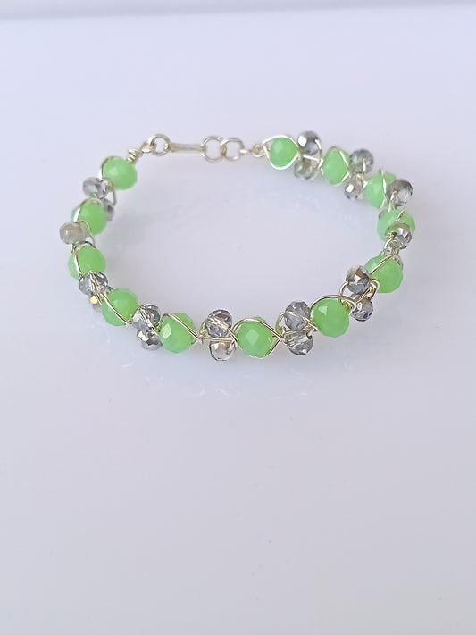 Pulsera de cristales checos facetados