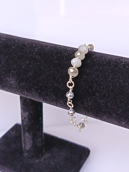 Pulsera nudo de cristales checos