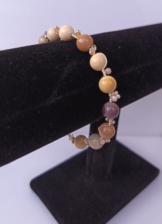 Pulsera de piedra Jaspe Mokaita