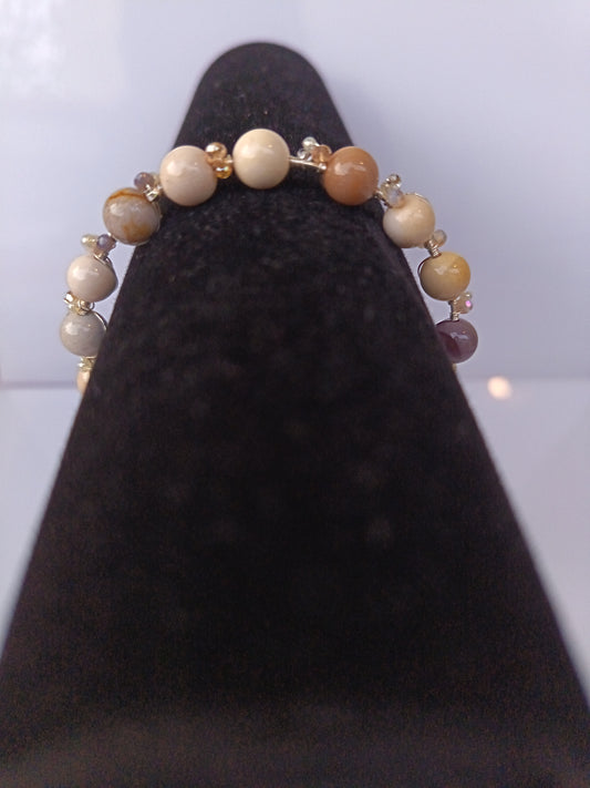 Pulsera de piedra Jaspe Mokaita